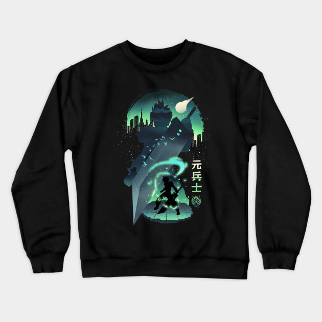 Ex-Soldier Landscape Crewneck Sweatshirt by DANDINGEROZZ